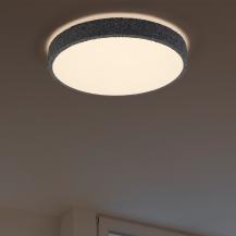 OSRAM Deckenleuchte Orbis Yummy 285MM 16W 830 Click DIM - Dekorative Leuchte mit Metall-Ring und sandgestrahlten Steinen