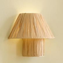 OSRAM Wandleuchte Decor Bamboo Paper Hut aus nachhaltigem Bambuspapier mit E27 Fassung