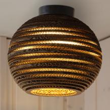 OSRAM Deckenleuchte BALL, braun, Ø 26 cm, aus Wellpappe