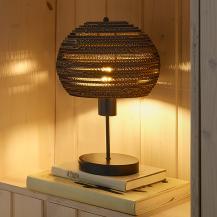 OSRAM Tischleuchte BALL, braun, Höhe 39 cm,  aus Wellpappe