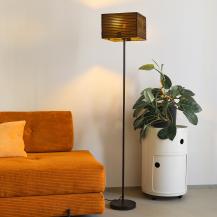 160cm OSRAM Stehleuchte Decor Cardboard Square braun, aus Wellpappe