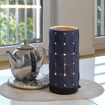 OSRAM Tischleuchte Decor Felt Weaving Tube aus Filz / Stahl mit E14 Fassung Ø 12 cm mit  Textilkabel