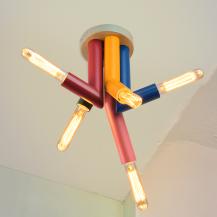 OSRAM Deckenleuchte Decor Straw in Multicolor aus Metall mit E27 Fassungen