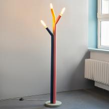 OSRAM 3-flammige Stehleuchte Decor Straw in Multicolor aus Metall mit E27 Fassungen