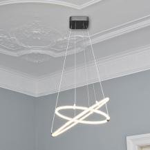 Osram Pendelleuchte Decor Celestio in Anthrazit / Transparent 3-stufige dimmbar mit warmweißem Licht - imposantes Filament-Design