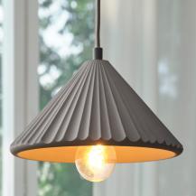 OSRAM Beton Hängelampe CONCRETE Pyramid grau Ø 25 cm  E27