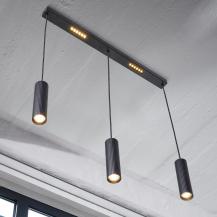 OSRAM Pendelleuchte Decor Drums Schwarz 3XGU10 2XLED  IP20