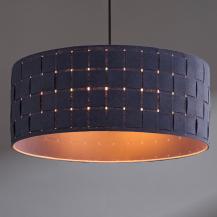 OSRAM Hängeleuchte Decor Felt Weaving aus Filz / Stahl mit E27 Fassung Ø 48cm mit  Textilkabel