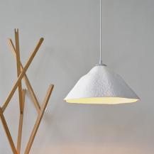 OSRAM Pendelleuchte Decor Lotus Leaf 1-flammig weiß aus Metall und Pappmaschee für E27