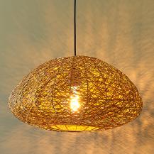 OSRAM Pendelleuchte Decor Paper Drop aus Papier in Tropfenform mit E27 Fassung beige