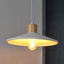 OSRAM GipsHängelampe Plaster Wood weiß Ø 32 cm  E27