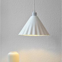 OSRAM Pendelleuchte Decor Pulp 1-flammig weiß Ø 31 cm aus Metall und Pappmaschee mit E27 Fassung