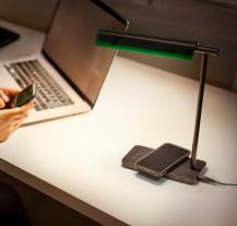 OSRAM Office Line Desk Roof Inductive Charging Schreibtischlampe 19W CCT Dimmbar Schwarz