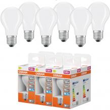 6er Pack OSRAM E27 LED Lampe Star Classic A 40 3,4W wie 40W kaltweißes Licht 6500K matt Birnenform