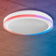 Smart+ Wifi Orbis ZEST Deckenleuchte in Weiß Ø 49 cm mit Backlight - Tunable White and Magic RGB