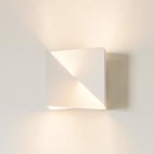 Osram SMART+ Matter WiFi Wandlampe Swan mit Tunable White 200x200mm aus Gips / Kunststoff