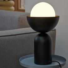 OSRAM Tischleuchte Decor Bowl Table in Schwarz Ø 20 cm aus Stahl mit E14 Fassung