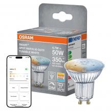 OSRAM SMART+ Matter LED Spot GU10 WiFi 4,7W warmweiss bis kaltweiss tunable white - dimmbar, Matter over WiFi, steuerbar per App, Alexa, Google und Apple