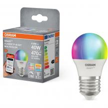 OSRAM E27 SMART+ MATTER Classic P40 LED-Lampe 4,9W wie 40W Multicolor 2700-6500K - Matter over WiFi, App- und Sprachsteuerung