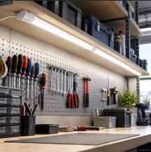 150cm OSRAM TubeKIT LED Unterbauleuchte & Möbelleuchte mit Netzstecker und Schalter - warmweißes Licht
