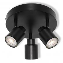 OSRAM LED SPOT PRIMAL 3X GU10 PLATE DECKENLEUCHTE SCHWARZ