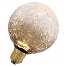OSRAM DECOR LED Flat Lamp 3,5W 827 E27 Cracked Glass Round Brown nicht dimmbar