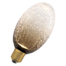 OSRAM DECOR LED Flat Lamp 3,5W 827 E27 Cracked Glass Long Brown nicht dimmbar