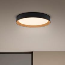 OSRAM ORBIS LARIOS 290mm 16W CLICK DIM 830 HOLZDEKOR SCHWARZ DECKENLAMPE