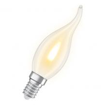 OSRAM E14 LED Classic BA35 Flame 1W 1800K 35lm matt – Flammeneffekt Lampe