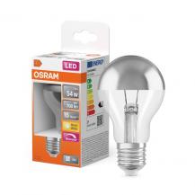 OSRAM E27 LED Superstar Classic A Mirror COB 7W warmweiß 700lm Silber – dimmbar