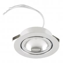 EVN 425011 Deckeneinbauleuchte Chrom rund G4 12 V AC/DC dimmbar mit Glasabdeckung für Möbeleinbau und Deckeneinbau Einbaudurchmesser 60 mm