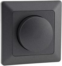 ChiliTec MILOS LED-Dimmer Phasenanschnitt Anthrazit 3–60 W inkl. Rahmen – 23045
