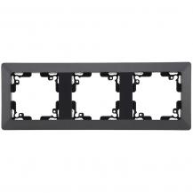 ChiliTec MILOS 3-fach Abdeckrahmen Anthrazit 224 × 80 mm – 23053
