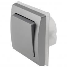 ChiliTec DELPHI 23236 Wechselschalter IP44, 250 V/10 A, Silber, Unterputz, inkl. Rahmen