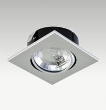 EVN 453614 kardanische Deckeneinbauleuchte Aluminium GY6,35 12 V/DC schwenkbar 20° Einbaudurchmesser 80 mm