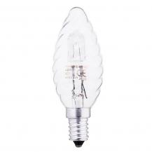 THORGEON Halogenlampe E14 42W BF35 Kerze gedreht Klar 240V 625lm 2700K