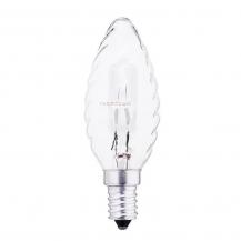 THORGEON Halogenlampe E14 28W BF35 Kerze gedreht Klar 240V 370lm 2700K