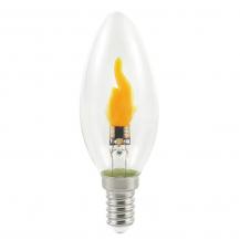THORGEON LED Flicker Flame E14 0,5W B35 Kerze 1800K 8lm Klar Filament