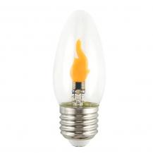 THORGEON LED Flicker Flame E27 0,5W B35 Kerze 1800K 8lm Klar Filament