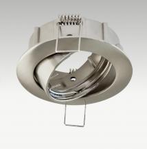 EVN 515013 schwenkbare Deckeneinbauleuchte ohne Fassung Chrom satiniert 40° Einbaudurchmesser 75 mm