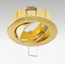EVN 515421 schwenkbare Deckeneinbauleuchte ohne Fassung Gold 40° Einbaudurchmesser 75 mm