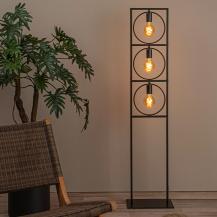 Lucide SUUS Stehleuchte 3xE27 Schwarz Metall Vintage modern drehbar