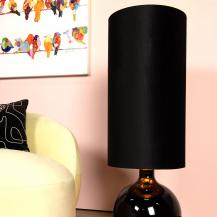Stehlampe ESTERAD – Retro Stehleuchte Ø34 cm E27 in Schwarz