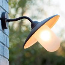 Lucide ARUBA - Wandleuchte außen - Ø 30 cm - 1xE27 - IP44 - Rostfarbe