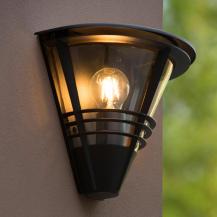 Lucide LIVIA Wandleuchte IP44 Schwarz – 1x E27 Außenwandleuchte