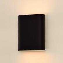 Lucide OVALIS Wandleuchte E14 2x9W Schwarz Metall Up & Down Licht