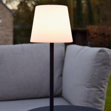 Lucide TYON – elegante Akku Tischleuchte für Innen & Außen in Schwarz mit warmweißem Licht