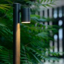Lucide ARNE-LED Pollerleuchte Schwarz – Ø6,3 cm, 5W GU10, 2700K, IP44