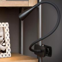 Lucide ZOZY Klemmleuchte LED 1x4W 3000K Schwarz 3-StepDim flexibel