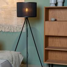 Lucide Stehlampe TAGALOG – Rattan Stehleuchte Ø55 cm im Japandi-Stil
